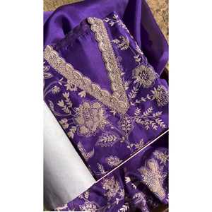 Conjunto de traje de fiesta de diseñador para mujer con trabajo de secuencia incluye Pent y Dupatta - Product Image 5