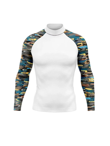 Maillot de surf à manches longues Rashguard anti-UV Protection solaire UPF 50 pour la natation, la plongée et la gym – Design minimaliste - Product Image 1
