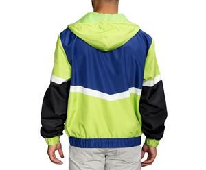 Wholesale Custom Men's Windbreak Jacket Color Block Waterproof Nylon <b>Fabric</b> Hooded Windproof Jacket For Men - Product Image 2