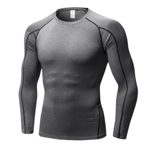 Camiseta Deportiva de Manga Larga para Hombre, Cuello Redondo, Secado Rápido, Corte Regular, Tejido Satinado Transpirable, Color Negro - Product Image 4