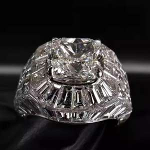 Reloj de Lujo para Hombre con Moissanita - Anillos Elegantes de Estilo Hip Hop con Baño de Rodio y Piedras Creadas en Laboratorio - Product Image 4