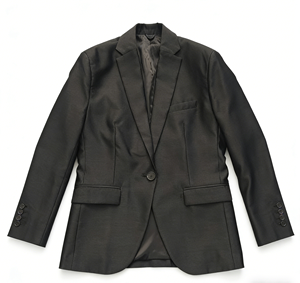 Compre Traje Formal de Negocios Personalizado de Alta Calidad, Chaqueta de Traje Negra de Un Solo Pecho para Hombre - Product Image 2