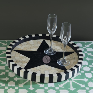 Bandeja Decorativa de Lujo Hecha a Mano con Incrustaciones de Hueso Pulido, Venta al por Mayor en India 2026 - Product Image 3