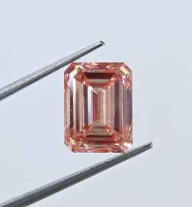 Diamante CVD suelto de corte esmeralda de 3.01 quilates, naranja intenso, cultivado en laboratorio, pulido a mano, para la fabricación de joyas con certificación IGI, para anillo. - Product Image 6