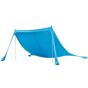 Tenda da Spiaggia UPF50+ con Protezione Solare, Altezza 6,6 Piedi, con Sacchi di Sabbia per Stabilità, Pali 11 x 11 Piedi, Gazebo da Spiaggia Facile da Montare, Protezione Solare UPF50+ - Product Image 1