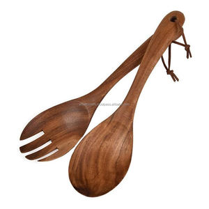 Ensemble de saladiers en bois d'acacia avec long manche, écologique, passe au lave-vaisselle, ARTISTIC CRAFTS - Product Image 3