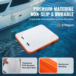 Piattaforma Galleggiante Gonfiabile Antiscivolo 6 X 5FT con Borsa per il Trasporto, Struttura per Divertimento Acquatico - Product Image 2