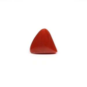 Loose Red Coral Gemstone 6.6 Carat Oval Cut Calibrated for Fine Jewelry - Product Image 1