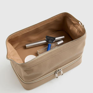 Trousse de toilette homme grande capacité personnalisée avec porte-brosse à dents, sac de voyage fitness portable et étanche pour rasage et cosmétiques, en promotion - Product Image 4