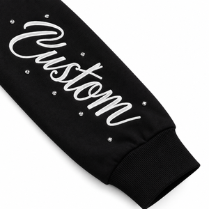 เสื้อฮู้ดซิปพิมพ์ลายปักเพชรระบายอากาศได้ดีสำหรับผู้ชาย ผ้าฝ้าย 100% ทรงโอเวอร์ไซส์ ผ้าฟลีซแบบวอช สไตล์ Y2K ลายตัวอักษรด้านหน้า เหมาะสำหรับฤดูหนาว - Product Image 4