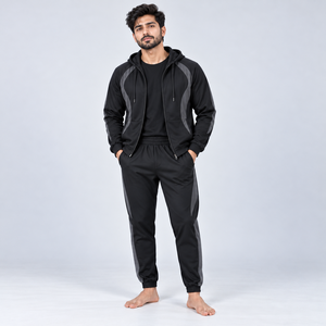 Chándal con Capucha para Hombre de Alta Calidad, Hecho con Tela Resistente, Ofrece un Ajuste Cómodo y una Sensación Cálida, Chándal con Capucha para Hombre para Usar en Invierno - Product Image 4
