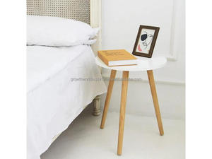 Table de chevet industrielle moderne pour chambre à coucher, salon, petite table basse, table d'appoint compacte, mobilier de maison - Product Image 3