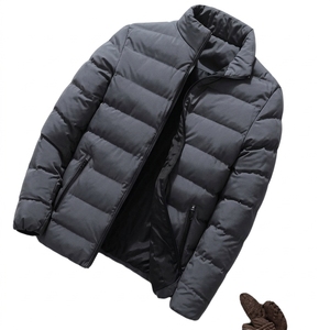 Custom Mens Nylon Puffer Jacket Winter Lightweight Warm <b>Padded</b> <b>Coat</b> Windproof Streetwear Outerwear OEM Supplier - Product Image 6