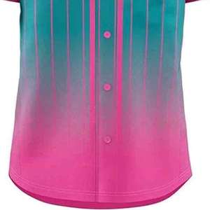 Dernier design de maillot de baseball pour hommes à prix avantageux, couleur unie, taille personnalisée, maillot de baseball en sublimation - Product Image 4