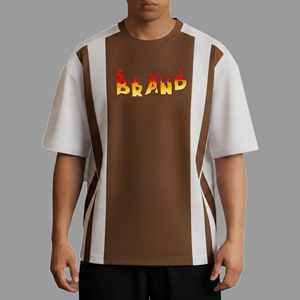 Nouveauté 2026 – T-shirts Hip Hop Homme Unisexe 100% Coton avec Logo Personnalisé Sérigraphié – Respirant, Écologique, Coupe Ample - Product Image 1