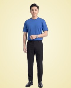 Camiseta de Algodón Azul para Hombre ANIMA, Casual, Transpirable, de Manga Corta - Product Image 2