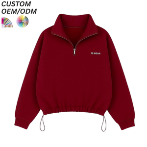 Sudadera de cuello redondo vintage para hombre, jersey de punto lavado, de algodón teñido liso, ropa casual cómoda, con soporte para logotipo personalizado OEM ODM - Product Image 6