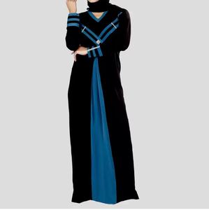 Abaya pour femmes de qualité supérieure, broderie florale imprimée, vêtements d'extérieur élégants, robe longue décontractée, abayas musulmanes à la mode pour femmes, hijab - Product Image 2