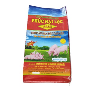 Sacs en PE tissé laminé BOPP recyclables Hieu Linh Vietnam 50 kg, surface estampée à chaud, usage industriel, pour aliments pour animaux et emballage de riz - Product Image 2