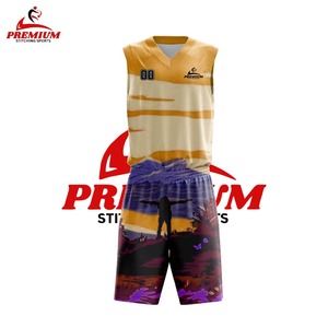 Meilleur Maillot de Basketball Sans Manches Confortable, Imprimé, Respirant, Anti-Bactérien, Protection UV, Personnalisable pour Adultes, Couleur Unie, Taille Plus - Product Image 3