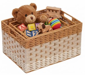 Custom Sizes Water Hyacinth Laundry Baskets <b>Storages</b> Eco Friendly Clothes <b>Hamper</b> for Hotels and Retail Shops Home Decor - Product Image 1