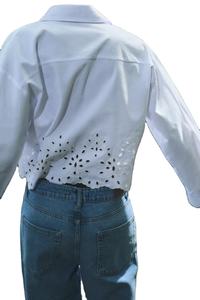 Nouvelle chemise de travail coupe élégante chemises élégantes de la mode occidentale pour femmes pour des options décontractées et de fête au meilleur prix - Product Image 2