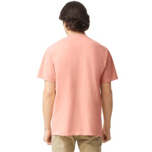 Wholesale Custom Premium Heavyweight Cotton T Shirt Mens <b>Plain</b> Oversized Drop Shoulder Streetwear Coral <b>Pink</b> Blank T-Shirt - Product Image 4