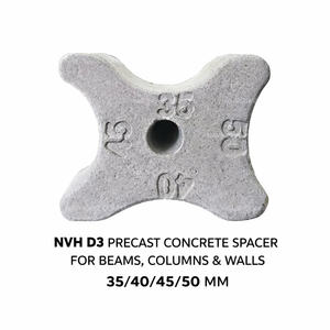 Entretoise en béton préfabriqué NVH D3 pour poutres, colonnes et murs – 35/40/45/50 mm - Product Image 1