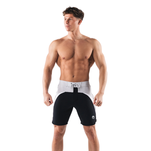 Shorts de bain pour hommes, séchage rapide, extensibles, design color block, pour la compétition, le surf, la plage, les sports nautiques, logo personnalisé OEM - Product Image 6