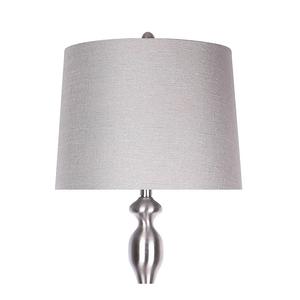 Lampe sur pied vintage en laiton antique avec abat-jour en tissu classique pour intérieurs élégants - Product Image 3