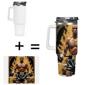 Gobelet isotherme en acier inoxydable 40 oz avec design personnalisé pour les fans de boxe - Product Image 1