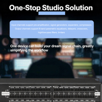 Amplificateur de mixage HD-44SP 4 entrées 4 sorties, processeur audio numérique professionnel, système sonore DSP