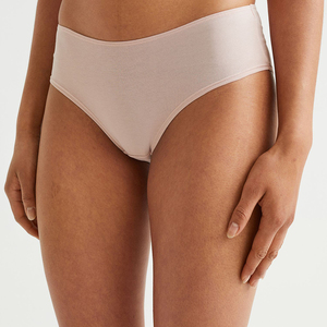 Braguitas de encaje de algodón 100% sin costuras para mujer, talla grande, de tiro medio, con estampado de color liso, lencería cómoda y elegante. - Product Image 6