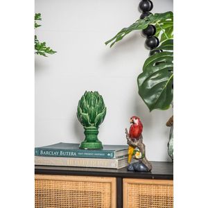 Juego de 2 centros de mesa pequeños verdes de 4x4x7.5'' con diseño de alcachofa floreciente Helsa para bodas y decoraciones de mesa - Product Image 4
