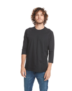 Camiseta Deportiva Ajustada y Ligera de Manga 3/4, 50% Algodón, 50% Poliéster, 200 Gsm, Transpirable, Estilo Raglán - Product Image 4