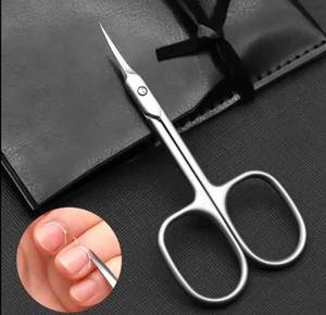 Stainless Steel <b>Cuticle</b> <b>Scissors</b> Curved Blade Sharp Tip Round Handle Beauty Tools for Manicure Adult Use Durable Design - Product Image 4