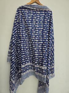 ผ้าซารองอินเดีย ผ้าคลุมชายหาด กระโปรงผ้าซารอง ทำมือ ผ้าปาเรโออินเดีย พิมพ์ลายบล็อก ผ้าซารองน้ำหนักเบา ผ้าปาเรโอผ้าฝ้าย ผ้าคลุมชายหาดสไตล์โบโฮ - Product Image 4