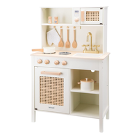 Offre Spéciale 2026 : Cuisine en Bois pour Enfants, Ensemble de Jeu d'Imitation avec Accessoires Éducatifs pour Enfants à Prix Abordables