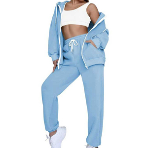 Conjunto Deportivo Unisex con Capucha, Manga Larga, Estampado de Diamantes de Imitación, Color Sólido, Cordón Ajustable, Corte Regular, Ropa Casual de Verano - Product Image 4