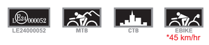 ซันนี่วีล กริปมิเรอร์ ไลท์สีดำ 83x127 มม. MTB/CTB กระจกมองหลังจักรยาน หมุนได้ 360 องศา ABS+เคลือบ/PA/ซิลิโคน BM-117BL - Product Image 4
