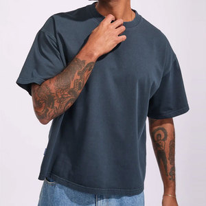 T-shirt en coton 100% léger à col en V, 180 g/m², manches courtes, ODM, vêtements d'été, streetwear, hip hop, coupe classique - Product Image 5