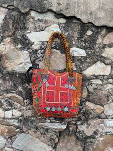 Vintage Banjara Shoulder <b>Bag</b> for Women | Handmade Ethnic Embroidered Boho <b>Bag</b> with Mirror Work & <b>Patchwork</b> - Product Image 2