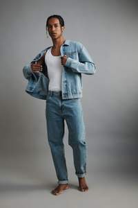 Breathable Lightweight Denim <b>Jacket</b> | Spring/Autumn Unlined Men's Cotton Outerwear - Product Image 2