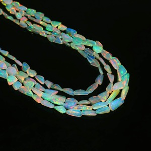 Top Quality Natural Ethiopian Fire <b>Opal</b> Smooth Nugget Beads 4x3-8x5mm Welo <b>Opal</b> Gemstone 16 Inch Strand for Jewelry Making Bulk - Product Image 5