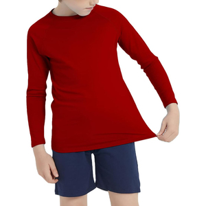 Customized Black Eco-Friendly Full Sleeve <b>Rash</b> Guard Swim <b>Vest</b> for <b>Kids</b> Boys and Girls-Breathable Anti-UV Customizable Color - Product Image 4