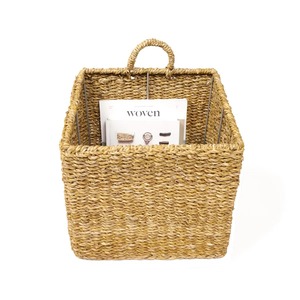 Seagrass <b>basket</b> with hanging handle Handmade <b>Storage</b> <b>Basket</b> Wholesale eco-friendly Made in Vietnam - Product Image 2