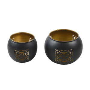 Portavelas de Hierro Hecho a Mano, Ecológico, con Acabado Moderno, para Velas T-light, Decoración Festiva para el Hogar, Villa, Cena - Product Image 5