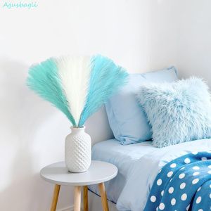 30 Pezzi di Erba della Pampa Artificiale Soffice Blu Chiaro 21,5 Pollici, Fiori Finti Bianchi per Decorazioni da Tavolo per Matrimoni - Product Image 5