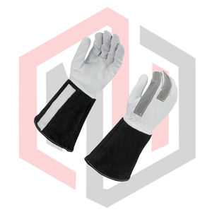 Guantes de Soldadura TIG de Piel de Cabra, con Puño Largo, Alta Calidad, para Trabajo Diario, Protección Contra Incendios, OEM, 16 Pulgadas, Anti-Calor, Sin Silicona - Product Image 2