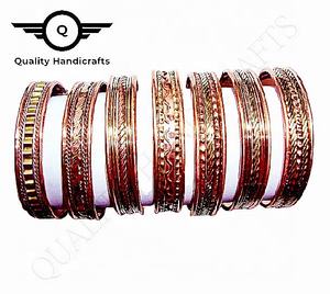 Best Design Mixed Metal Women's Peace Pattern Statement Jewelry New Brass Copper <b>Cuff</b> <b>Bracelet</b> Chunky Big India Festival <b>Fashion</b> - Product Image 2